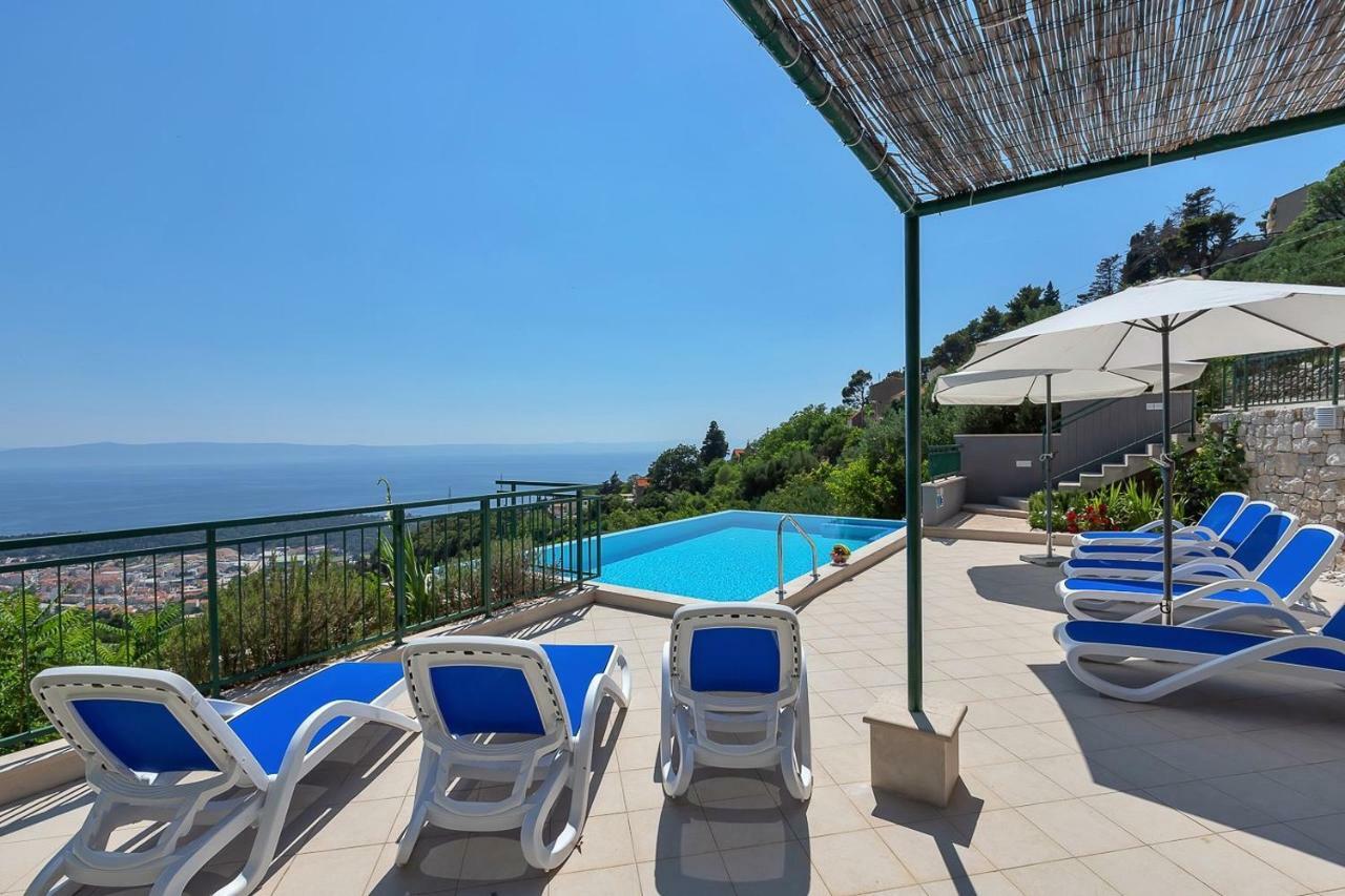 Villa Makar,Heated Pool,Gym,Grill,Seaview Makarska Exteriör bild