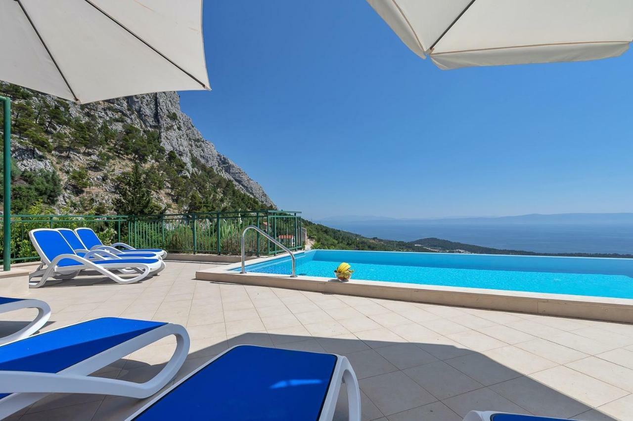 Villa Makar,Heated Pool,Gym,Grill,Seaview Makarska Exteriör bild