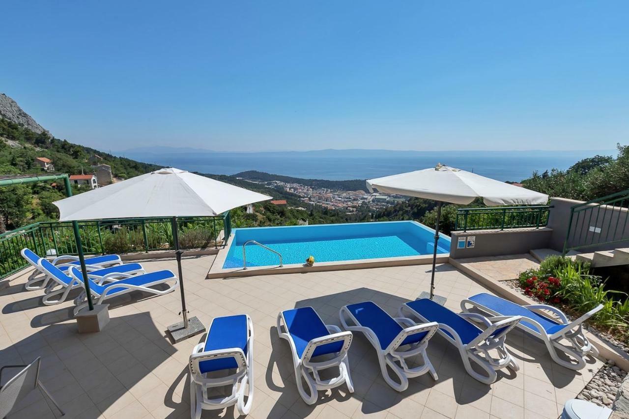Villa Makar,Heated Pool,Gym,Grill,Seaview Makarska Exteriör bild